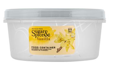 Контейнер для продуктов Sugar&Spice Vanilla квадратный 0,4л с гибкой крышкой трюфель